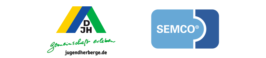 Logo DJH und Logo SEMCO